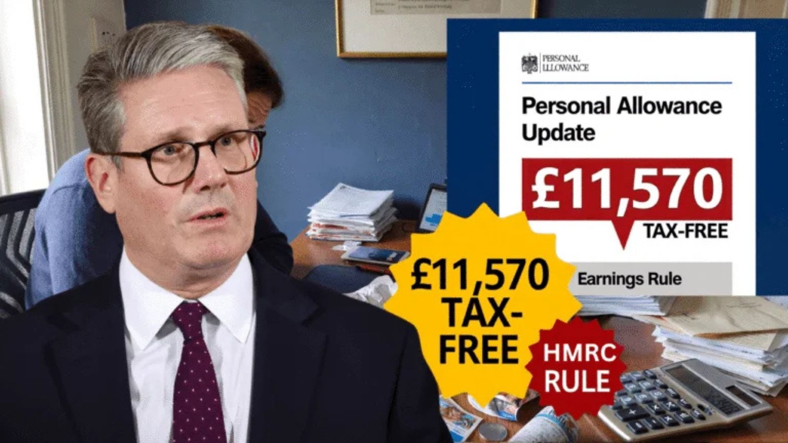 HMRC Confirms Tax‑Free Personal Allowance Cut to £11,570 Under Earnings Rule