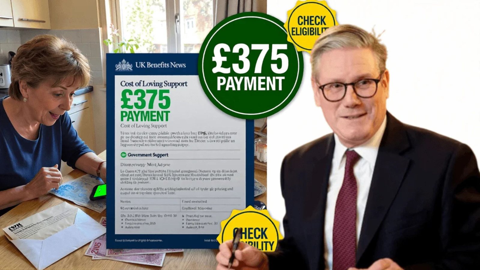 UK Govt Confirms £375 Cost of Living Payment